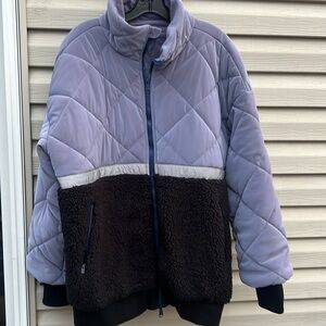 Free People Movement fleece puffer coat.